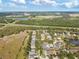 Expansive aerial view of a vibrant neighborhood surrounded by lush greenery and scenic landscapes at 6914 Monarch Park Dr, Apollo Beach, FL 33572