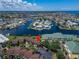 Beautiful aerial view highlighting the property's proximity to the waterfront and surrounding neighborhood at 1028 Apollo Beach Blvd # 21, Apollo Beach, FL 33572