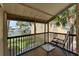 Relax on this screened patio overlooking lush landscaping and a picturesque waterway at 1028 Apollo Beach Blvd # 21, Apollo Beach, FL 33572
