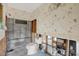Bathroom remodel with tile shower, toilet, showing renovation project at 11628 Grove St, Seminole, FL 33772