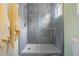 Bright bathroom showing the modern glass and tile shower at 12813 Kings Lake Dr, Gibsonton, FL 33534