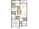 Detailed floor plan showcasing the layout of the home, including bedrooms, bathrooms, and living spaces at 13570 Tropical Breeze Way, Hudson, FL 34669