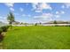 Expansive backyard features a lush lawn, white fence, and sunny sky, perfect for outdoor enjoyment at 13603 Wild Ginger St, Riverview, FL 33579