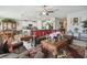 Open concept living room and kitchen area filled with elegant furniture and decor at 13603 Wild Ginger St, Riverview, FL 33579