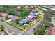 Aerial view of property highlighting its location in a residential neighborhood at 14204 Yacht Club Blvd, Seminole, FL 33776