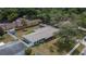 Birds eye view of property showcasing backyard, landscaping, and proximity to neighborhood amenities at 1607 Melodie Dr, Brandon, FL 33510