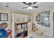 Bedroom with a unique loft bed setup and plenty of play space at 1607 Melodie Dr, Brandon, FL 33510