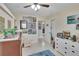 Bedroom with a unique loft bed setup and plenty of play space at 1607 Melodie Dr, Brandon, FL 33510