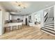 Open kitchen and dining area with lots of natural light at 16206 Nottingham Park Way, Tampa, FL 33647