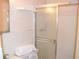 A bathroom with a toilet, sink and shower at 2463 Brazilia Dr # 43, Clearwater, FL 33763