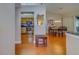 Open floor plan with kitchen view, dining room at 2749 Countryside Blvd # 4, Clearwater, FL 33761