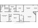 Detailed floor plan showcasing the layout of the home at 2749 Countryside Blvd # 4, Clearwater, FL 33761
