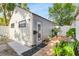 Quaint backyard with small patio area and landscaping at 2859 Dartmouth N Ave, St Petersburg, FL 33713