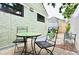 Cozy patio with mosaic bistro table and chairs at 2859 Dartmouth N Ave, St Petersburg, FL 33713