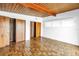 Bedroom with wood floors, wood ceilings and dual closet access at 31 Dolphin Dr, Treasure Island, FL 33706