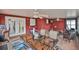 Cozy sunroom with comfortable seating, table, and access to the outdoors at 3411 W Beach St, Tampa, FL 33607