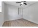 Bedroom has ceiling fan, built-in nook and closet with sliding doors at 4624 83Rd Terrace N, Pinellas Park, FL 33781