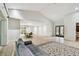 Bright living room boasts plenty of space, a dining table and lovely decorative stained glass doors at 5702 Ainsworth W Ct, Tampa, FL 33647