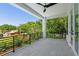Spacious balcony with sleek railing offers a place to relax outdoors at 715 W Peninsular St, Tampa, FL 33603