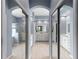 Spacious main bathroom featuring double vanities, a glass-enclosed shower, and modern finishes at 10502 Brentford Dr, Tampa, FL 33626