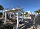 Community pool features a shaded gazebo for sunbathing with views of the pool at 10953 Winter Crest Dr, Riverview, FL 33569