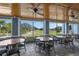 Restaurant with floor-to-ceiling windows with expansive golf course views at 13038 Royal George Ave, Odessa, FL 33556