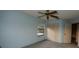 Comfortable bedroom with a ceiling fan, window, and closet at 13218 Parkhurst Ct, Riverview, FL 33569