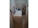 This laundry room has a washer, dryer, and water heater at 3421 E Powhatan Ave, Tampa, FL 33610