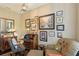 Cozy office with desk, artwork, and comfortable seating at 1014 7Th Street N, St Petersburg, FL 33701