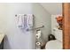 Comfortable bathroom with accessibility features, a vanity, and decorative accents at 11209 Spring St, Largo, FL 33774