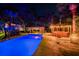 Backyard pool area with a bar and hot tub at 11209 Spring St, Largo, FL 33774