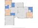 Detailed floor plan featuring bedrooms, bathrooms, kitchen, living room, and garage layout at 1140 Mcfarland St, Dunedin, FL 34698