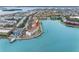 Gorgeous waterfront community with canal access and well-maintained landscaping captured from above at 12360 Capri N Cir # 106, Treasure Island, FL 33706