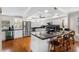 Modern kitchen with stainless steel appliances and dark countertops at 12360 Capri N Cir # 106, Treasure Island, FL 33706