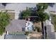 A backyard featuring a pool, outdoor seating, and lush landscaping at 12595 95Th N St, Largo, FL 33773