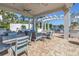 Inviting covered patio featuring stylish outdoor furniture and scenic waterfront views, perfect for relaxation at 1325 Snell Isle Ne Blvd # 505, St Petersburg, FL 33704