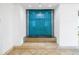 Modern water feature with a teal blue tile backdrop and 'Water Club' logo at 1325 Snell Isle Ne Blvd # 505, St Petersburg, FL 33704