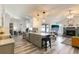 Modern kitchen featuring stainless steel appliances and eat-in island at 1421 Buckner Rd, Valrico, FL 33596