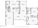 Detailed floor plan showing layout of all rooms, including the kitchen, bedrooms, bathrooms, garage, and living spaces at 1450 Seabreeze St, Clearwater, FL 33756
