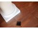 Close up of the property's decorative tile flooring around a pillar at 1515 Park N St, St Petersburg, FL 33710