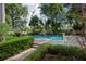 Refreshing backyard pool with a brick patio, surrounded by lush greenery and offering a private outdoor oasis at 1515 Park N St, St Petersburg, FL 33710