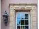 Close up exterior view of a window highlighting the home's architectural details at 1515 Park N St, St Petersburg, FL 33710