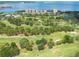 Aerial view showing the community with golf course and water access at 2617 Cove Cay Dr # 206, Clearwater, FL 33760