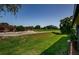 Expansive backyard with lush greenery and view of the golf course at 3174 Eagles Landing W Cir # 58, Clearwater, FL 33761