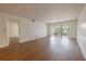 This large living room has sliding glass doors for access to the outdoor lanai at 3505 Tarpon Woods Blvd # N405, Palm Harbor, FL 34685