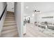 Bright, open floor plan with seamless flow between the living area, dining space, and modern kitchen at 4120 W North A St # 2, Tampa, FL 33609