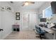 Home office featuring natural light, a desk setup, closet and stylish decor for work at 4120 W North A St # 2, Tampa, FL 33609