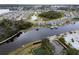 Aerial view highlighting this waterfront community with access to waterways and lush landscaping at 5413 Wishing Arch Dr, Apollo Beach, FL 33572