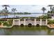 Scenic bridge connecting two parts of the community, featuring stone architecture and waterfront views at 5413 Wishing Arch Dr, Apollo Beach, FL 33572
