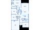 Detailed floor plan showcasing the layout of the home's bedrooms, bathrooms, kitchen, and living areas at 5413 Wishing Arch Dr, Apollo Beach, FL 33572